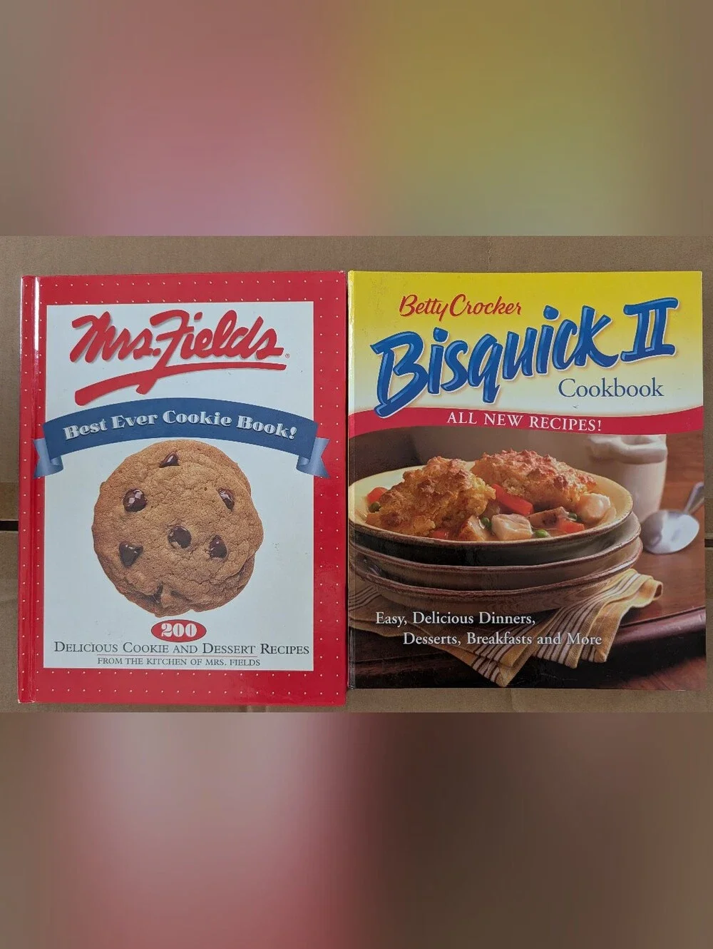Betty Crocker Bisquick II Cookbook And Mrs Fields Best Ever Cookie Book.